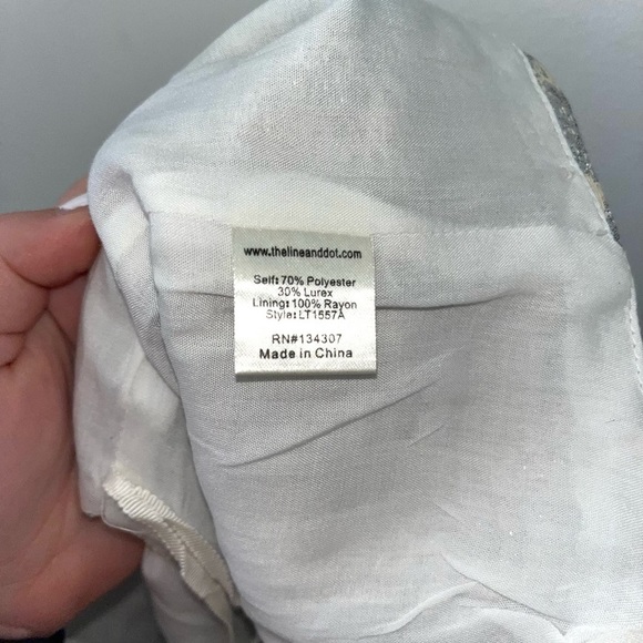 Line & Dot Cameron Crop Top Metallic Size Small - Picture 8 of 11